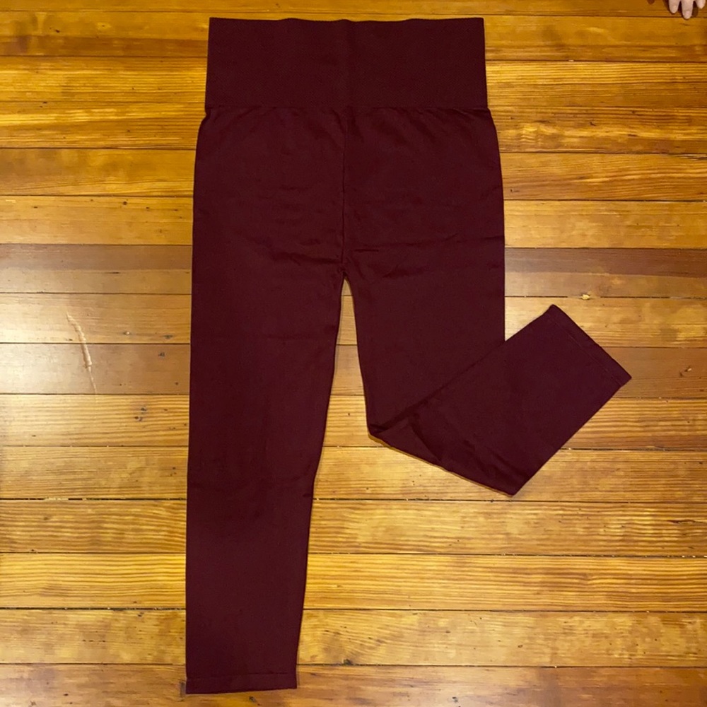 Astoria Activewear Raspberry High Rise Tummy Control Leggings 2X 3X